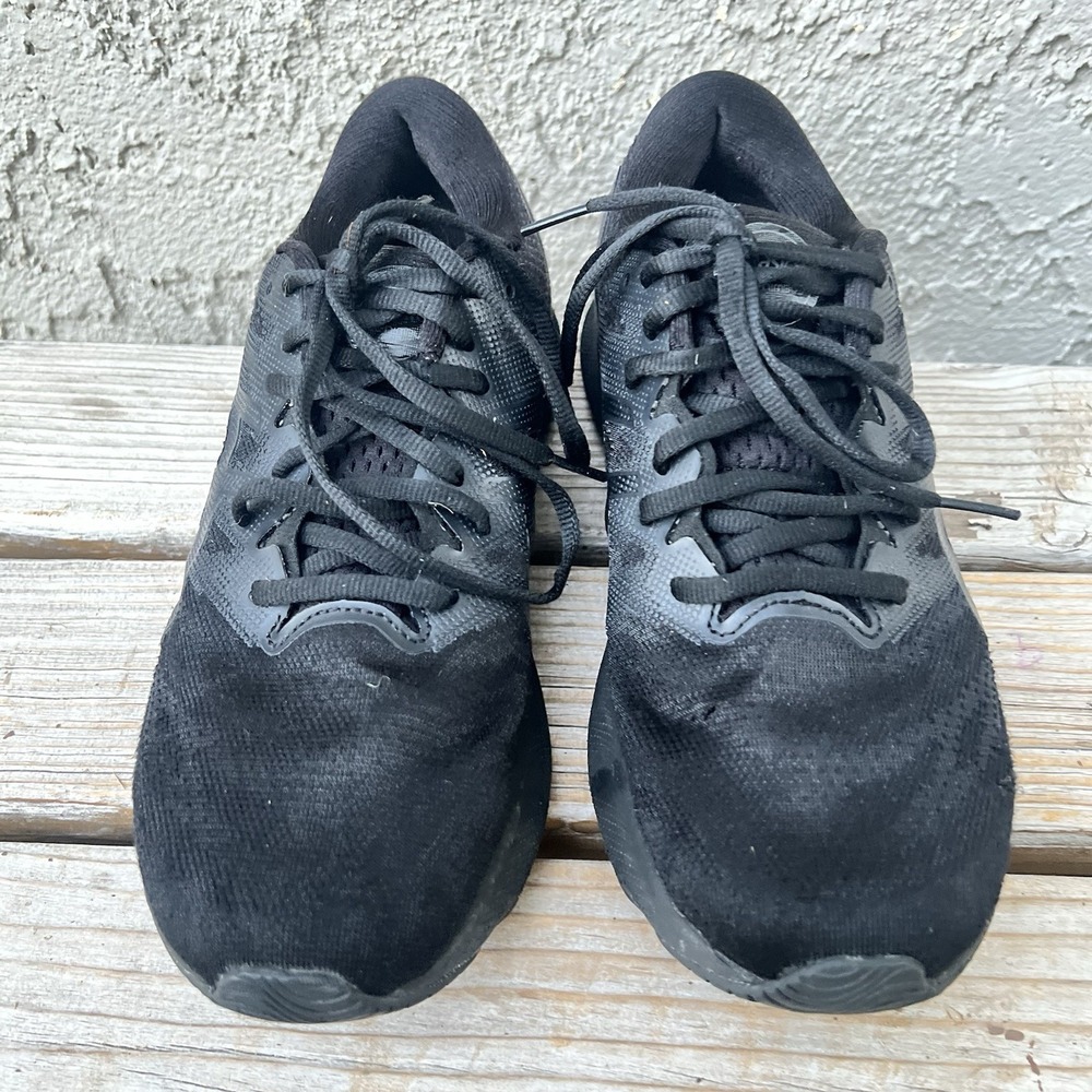 ASICS Shoes Women Size 9 Gel-Nimbus 23 Triple Black Running Comfort Walking - Picture 2 of 10